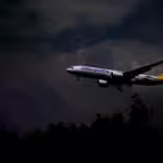 The image of Cebu Pacific airplane taking off.