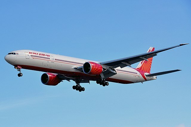Boeing 777 337ER Air India mid flight