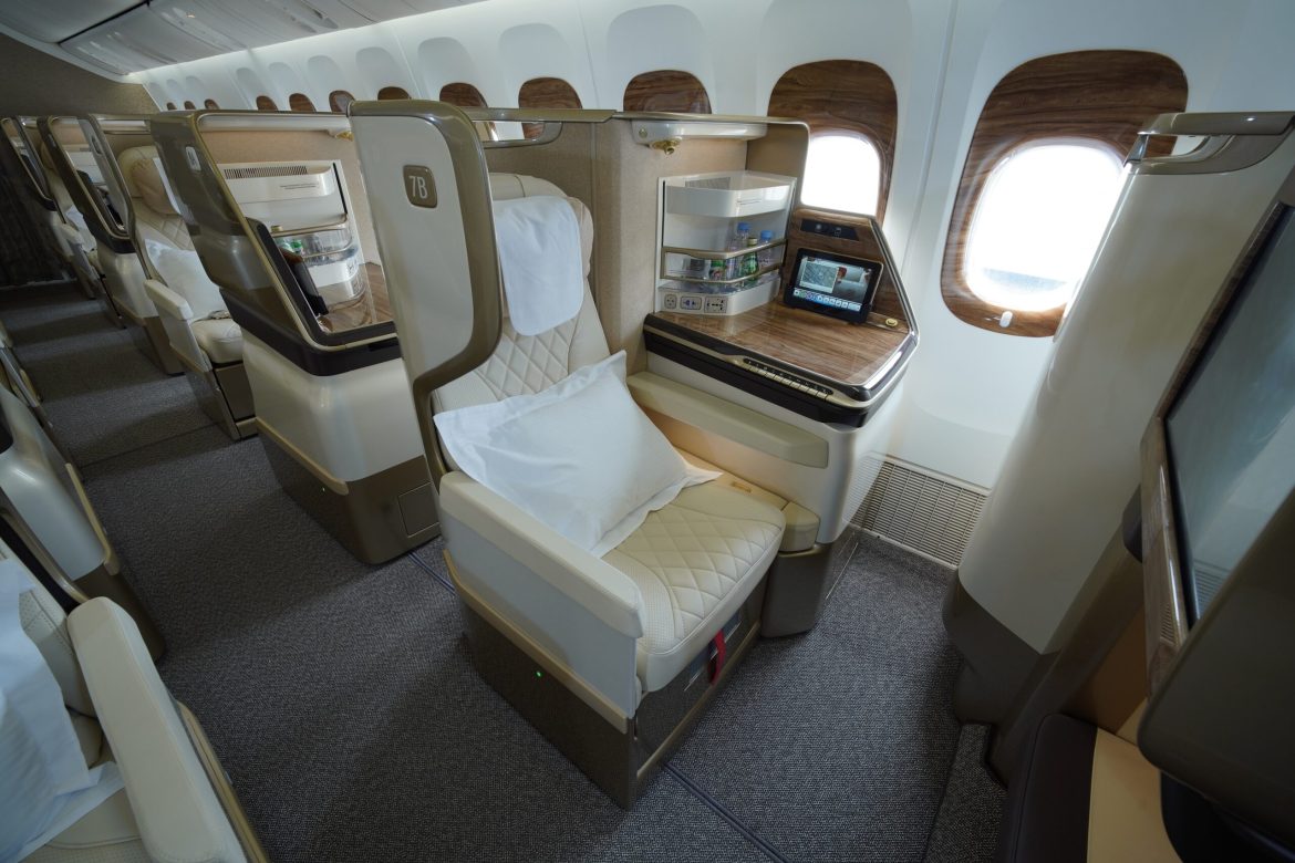 Emirates Boeing 777 retrofitted design