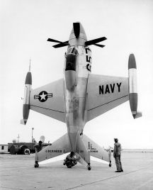 Lockheed XFV-1 on the ground.