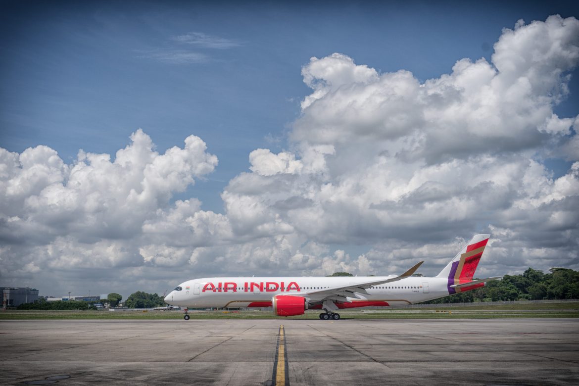 Air India A350-900 before takeoff © Air India